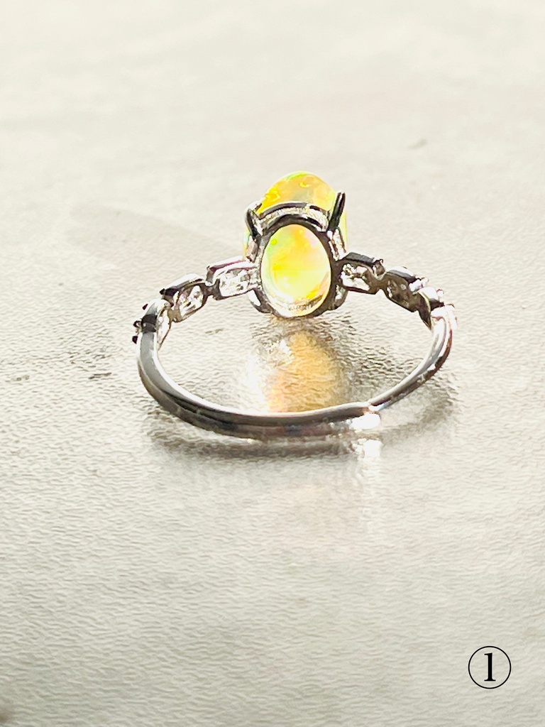 「Ethiopia opal:原石リング」