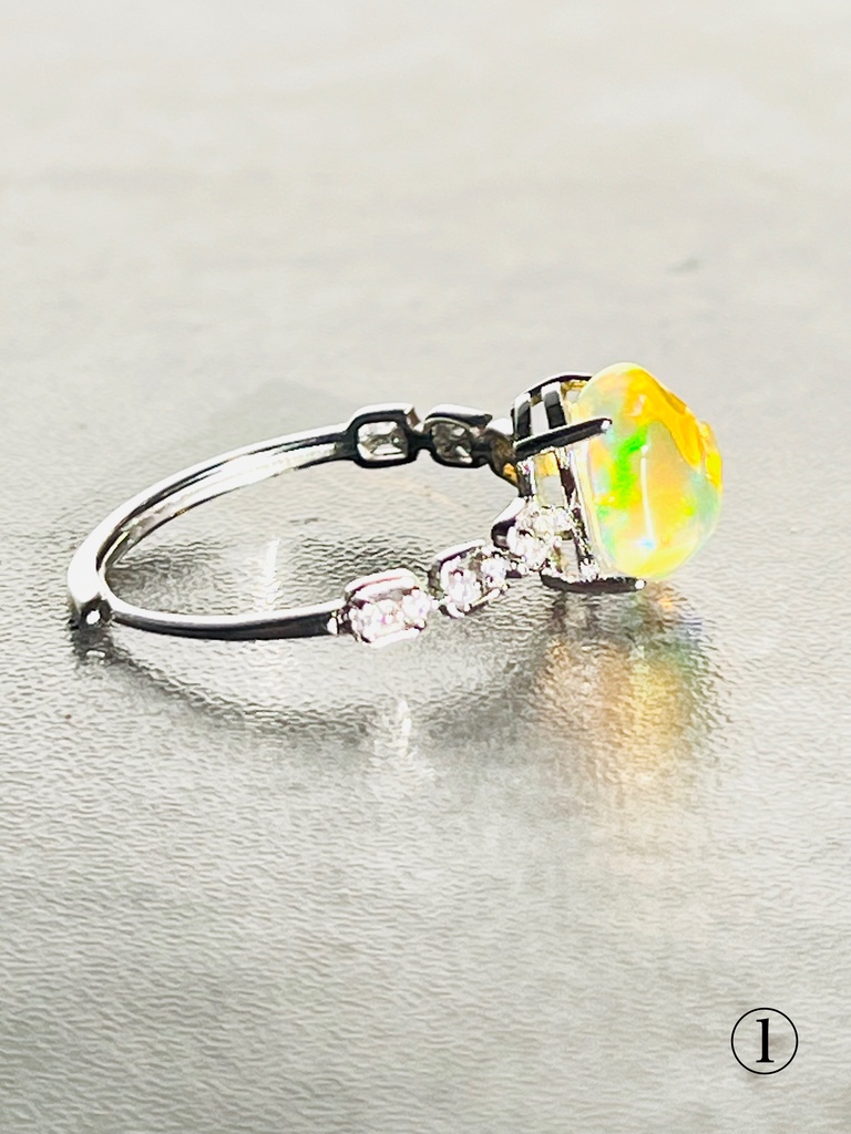 「Ethiopia opal:原石リング」