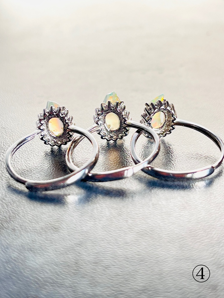 「Ethiopia opal:原石リング」