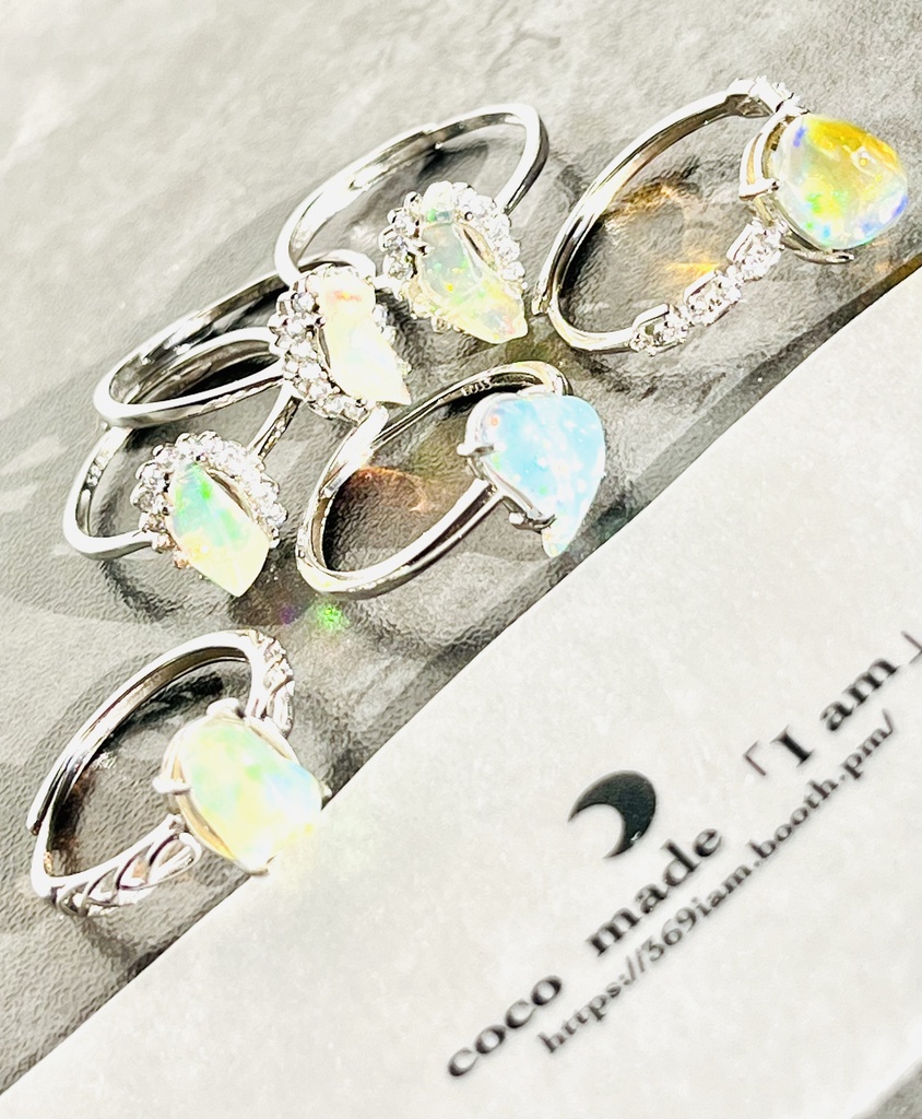 「Ethiopia opal：原石リング」