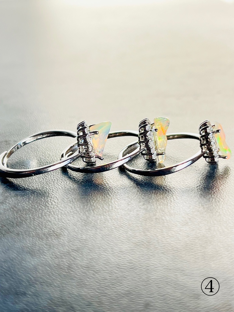 「Ethiopia opal:原石リング」