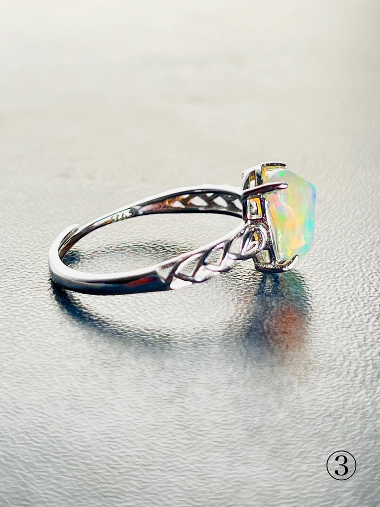 「Ethiopia opal:原石リング」