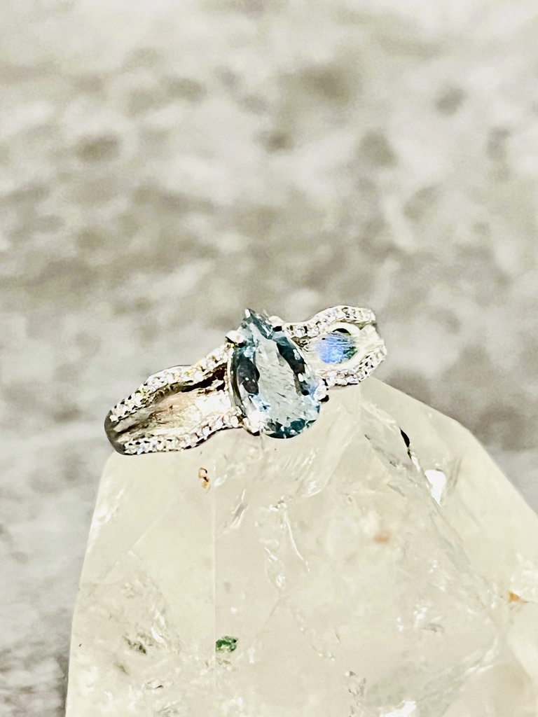 ⭐︎「black aquamarine:ring」