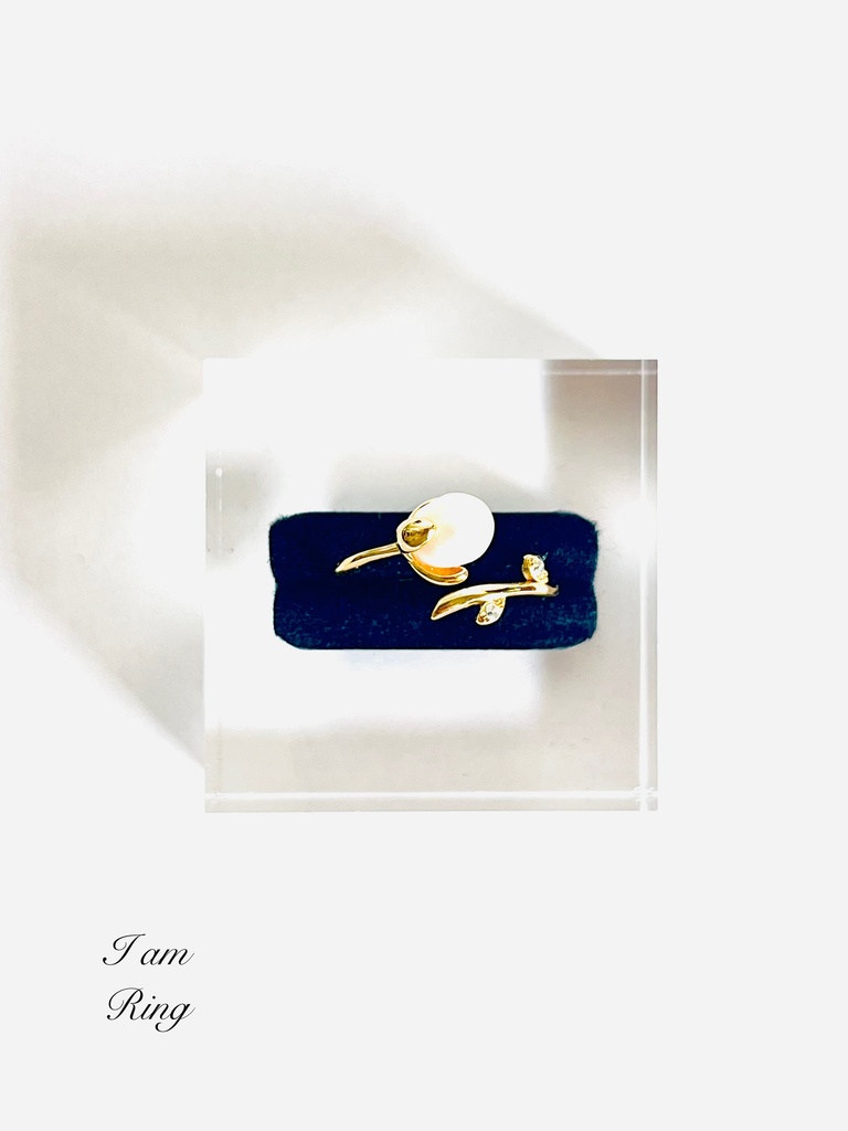 ※「freshwater pearlring：Whitecolor」