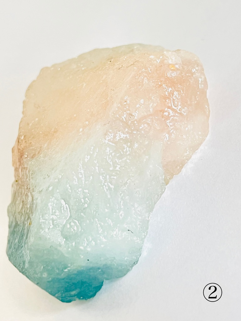 希少「morgamarine:gradation beryl:原石」