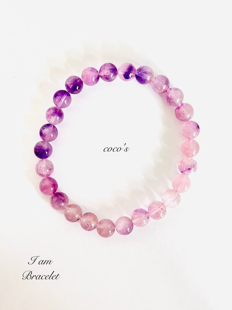 「Amethyst Elestial：うっすらpink color super seven」