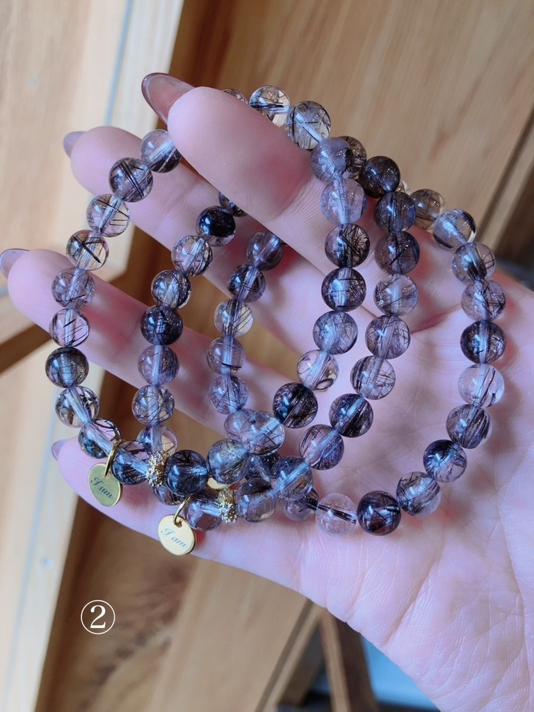 (レア/希少)「Black Rutile Quartz /black platina rutile」