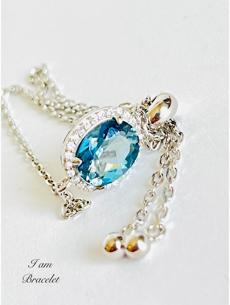 「London Blue topaz：chainbracelet」