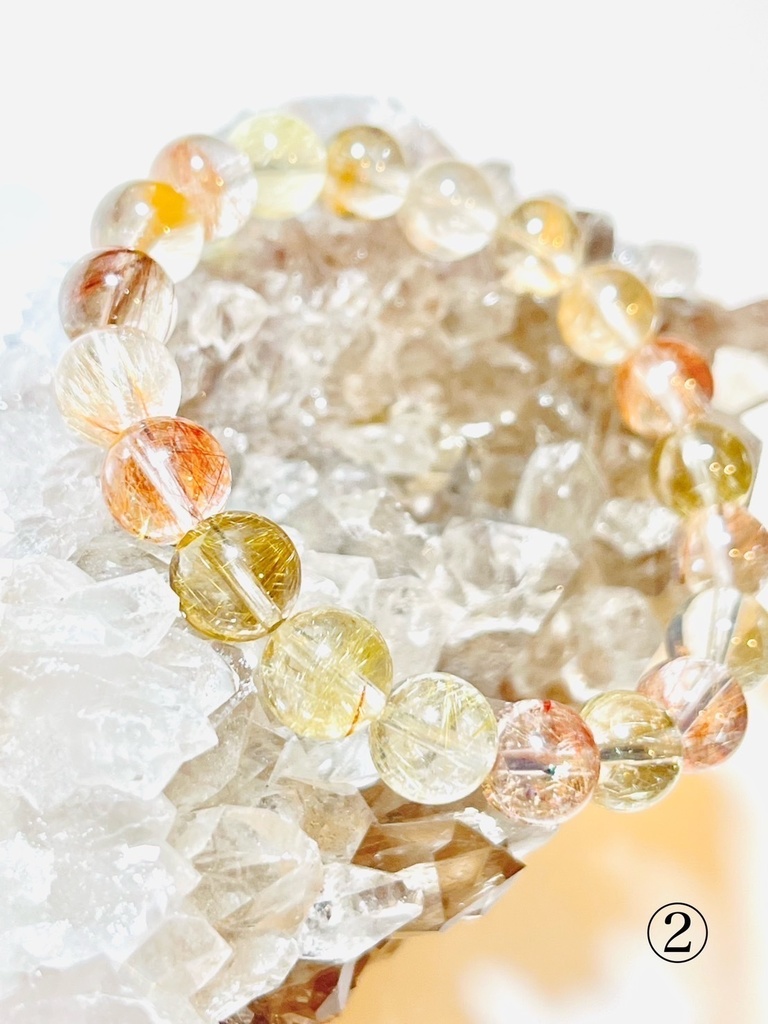 「mix rutile☺︎:pink color rutile in!」