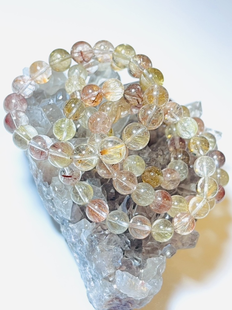 「mix rutile☺︎:pink color rutile in!」