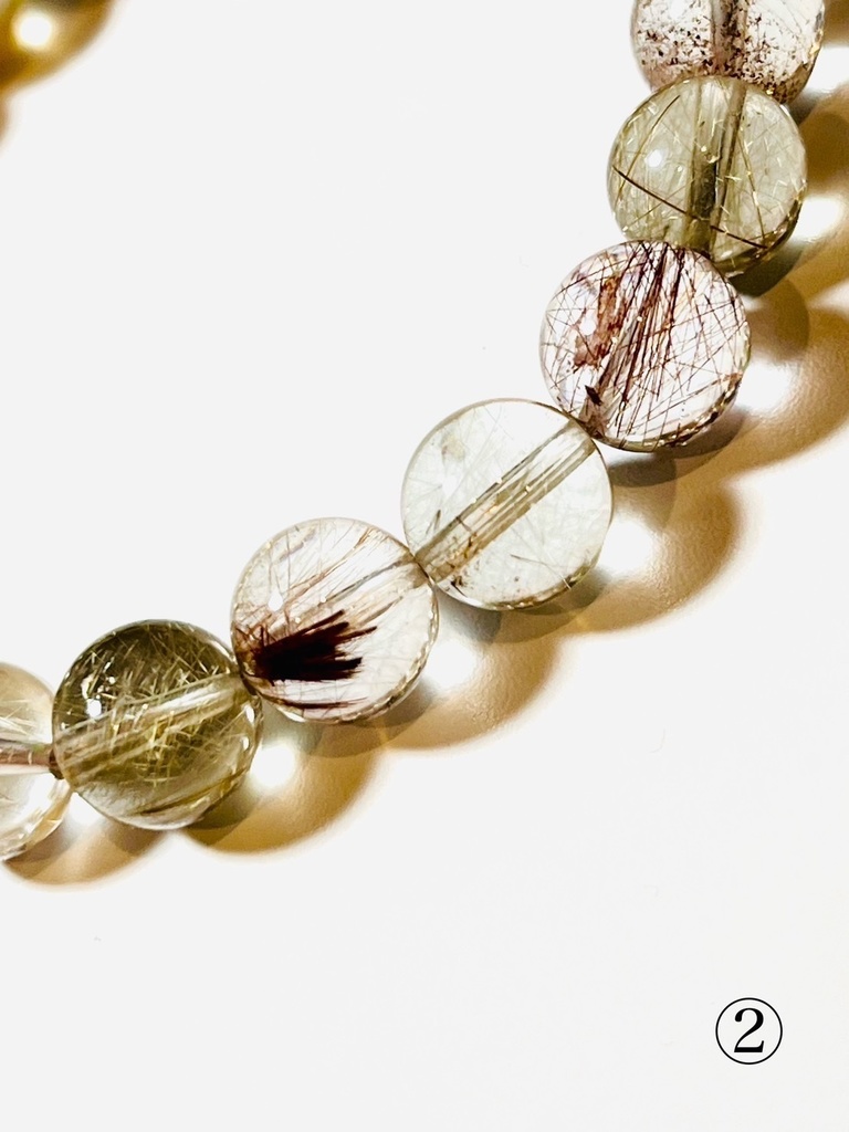 「mix rutile☺︎:pink color rutile in!」