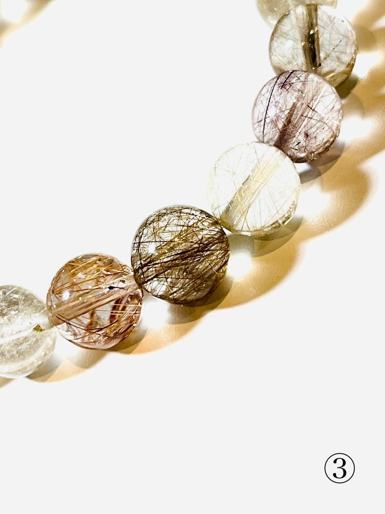 「mix rutile☺︎:pink color rutile in!」