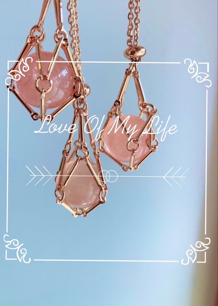 ⭐︎「Morganite：gold chain」