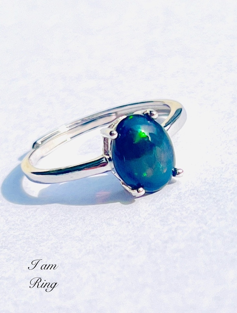 「Ethiopia opal：BLACK：ring」