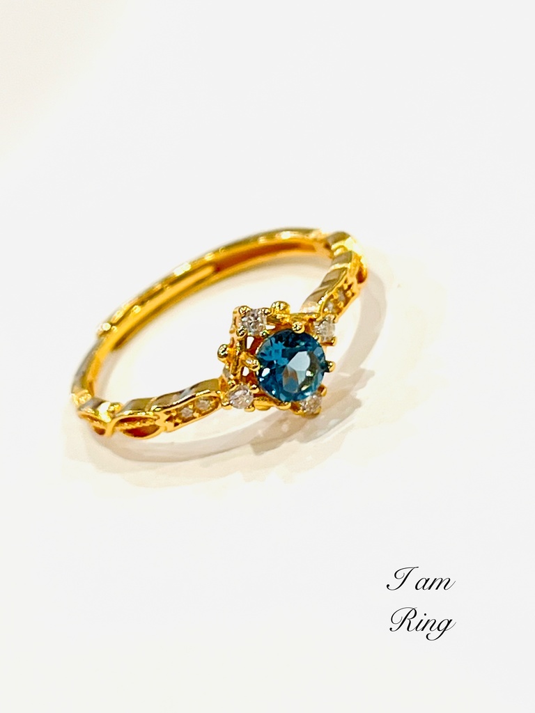 「LONDON BLUE ：topaz ring」