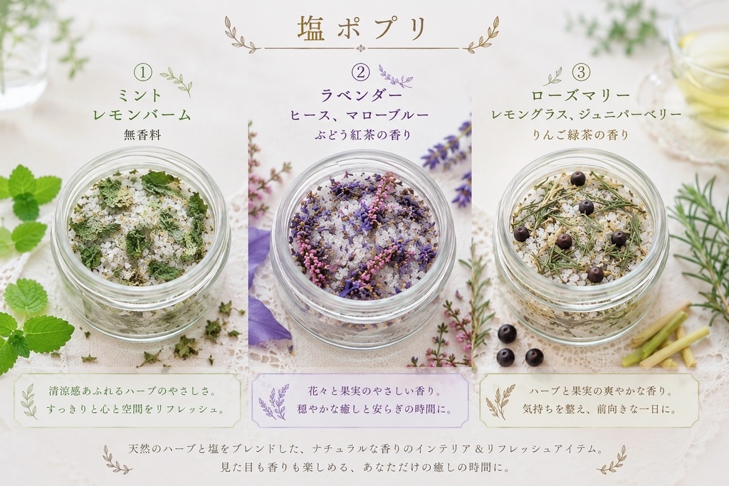 🌱🌿2026魔女の庭:塩ポプリ🌿🌱
