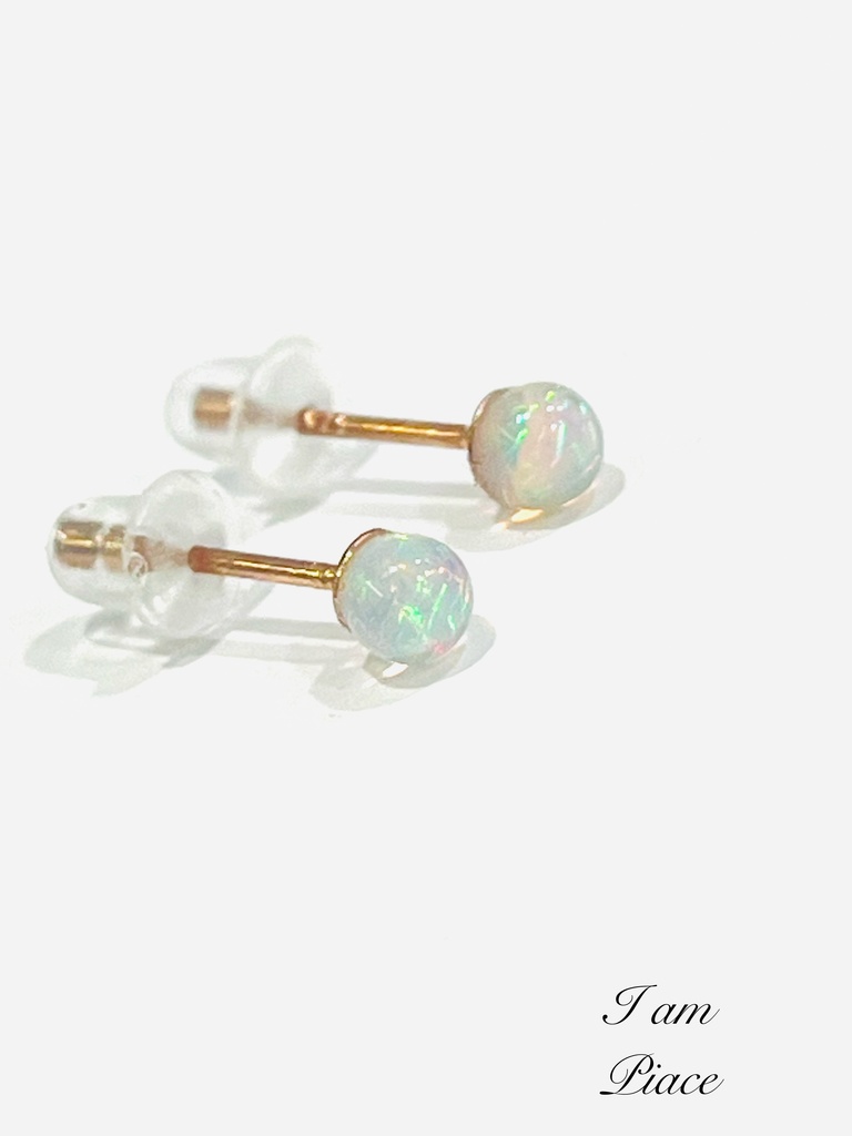 「Ethiopia opal：一粒ピアス①」