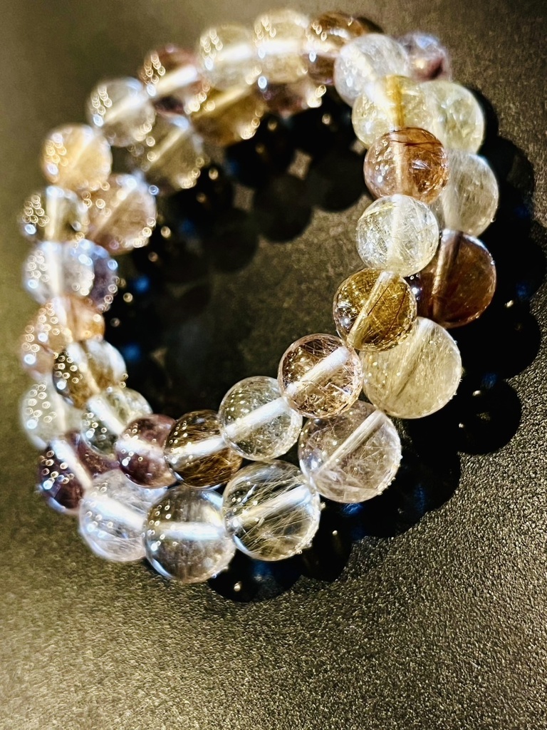 「mix rutile☺︎purple pink入り」
