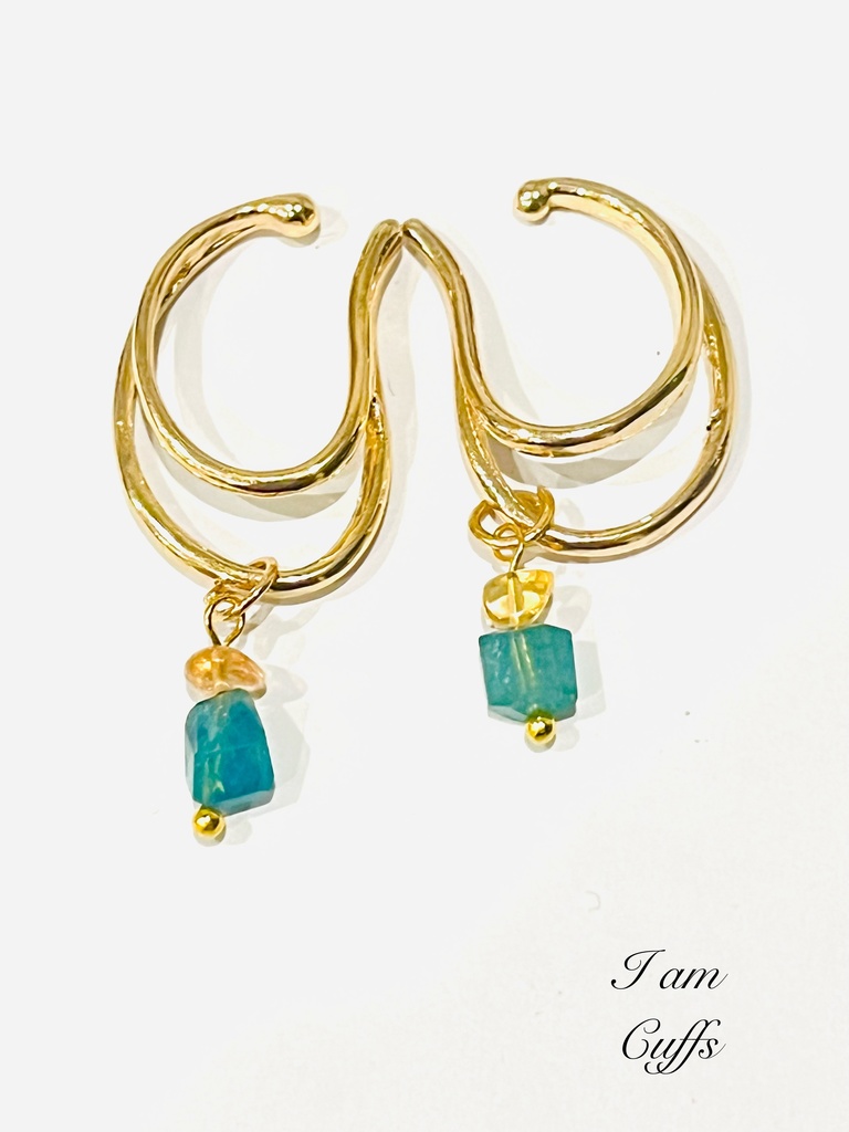 「Imperial Topaz✖️ Grandidierite：cuffs」