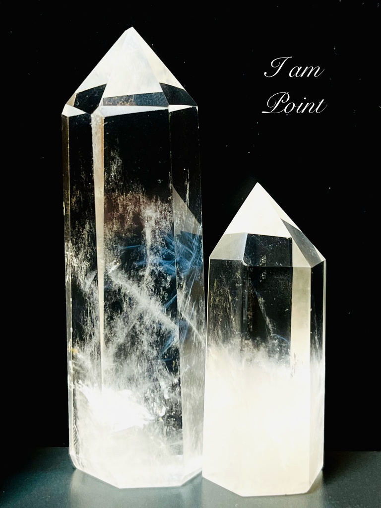 「天使の梯子：Angel Ladder Quartz/point」