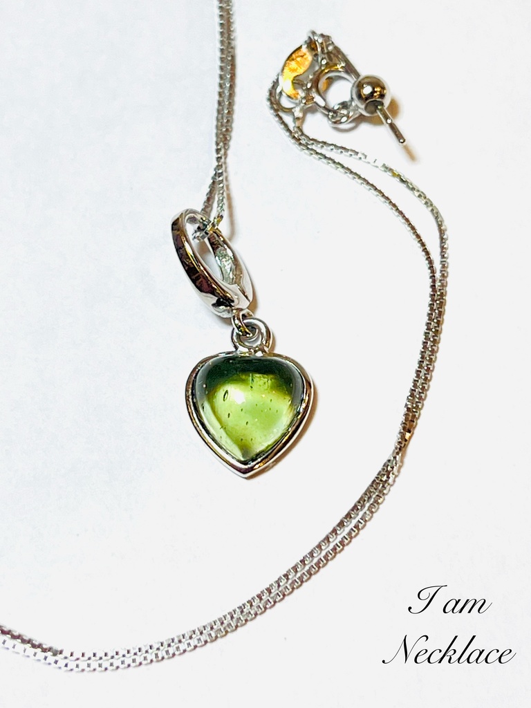 希少「moldavite♡necklace」