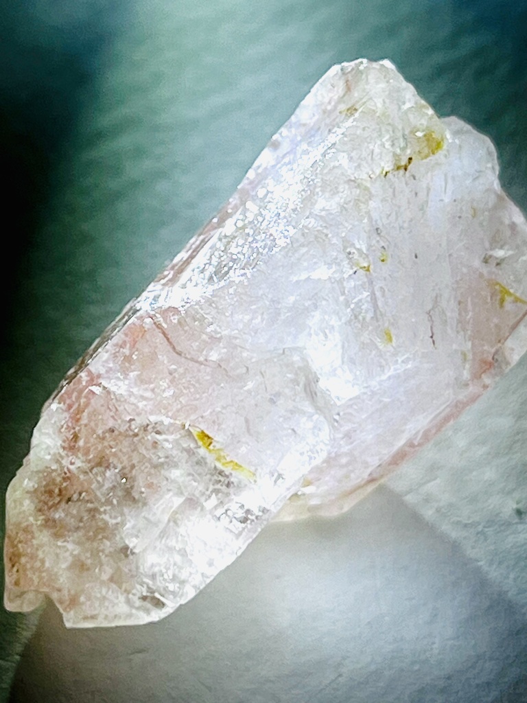 「master crystal:strawberry pink  Lemurian:Minas Gerais」
