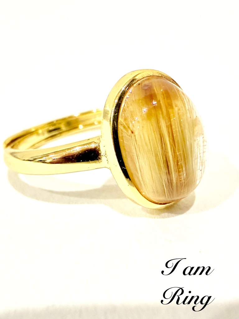 ⭐︎「cat's-eye Titin Rutilequartz：ring」
