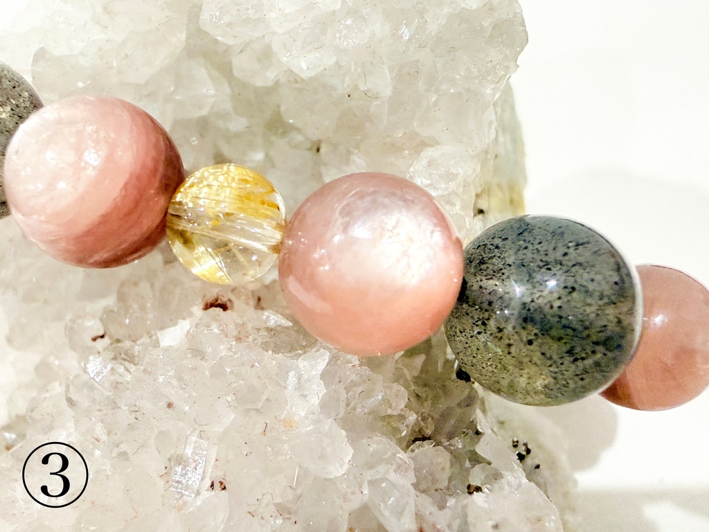 ⭐︎「God bless you:rutile✖️ pink mica②」