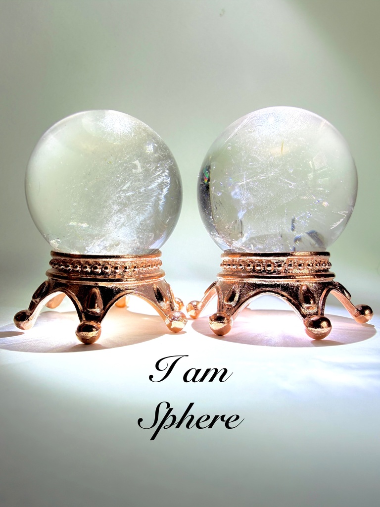 満月「clear quartz：sphere👑」