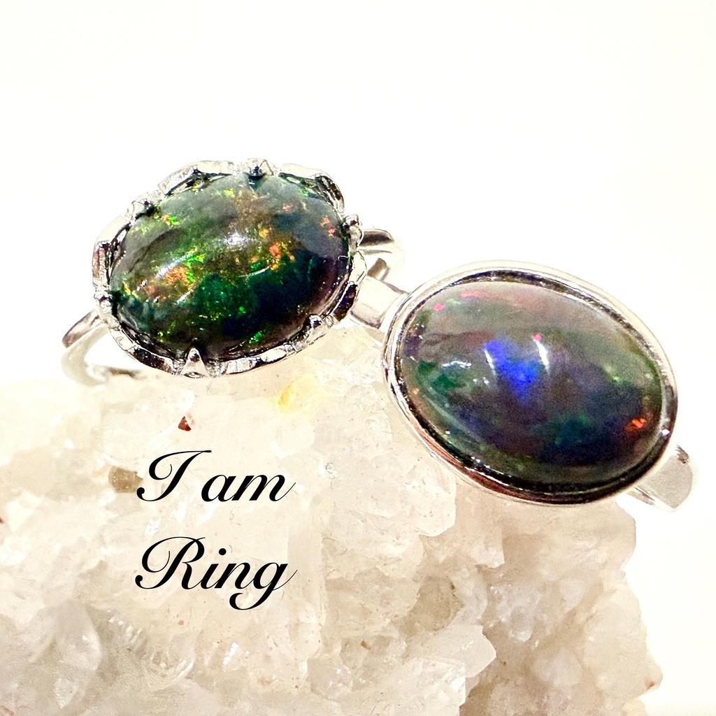⭐︎「black opal：ring」