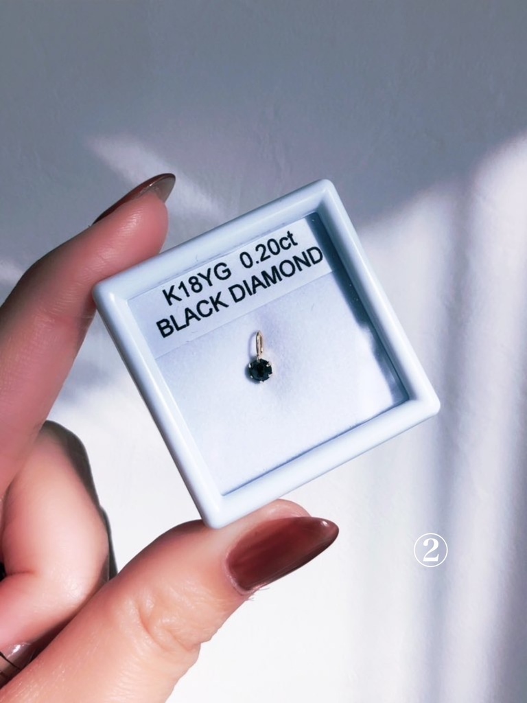 「K18 diamond: pendant top」