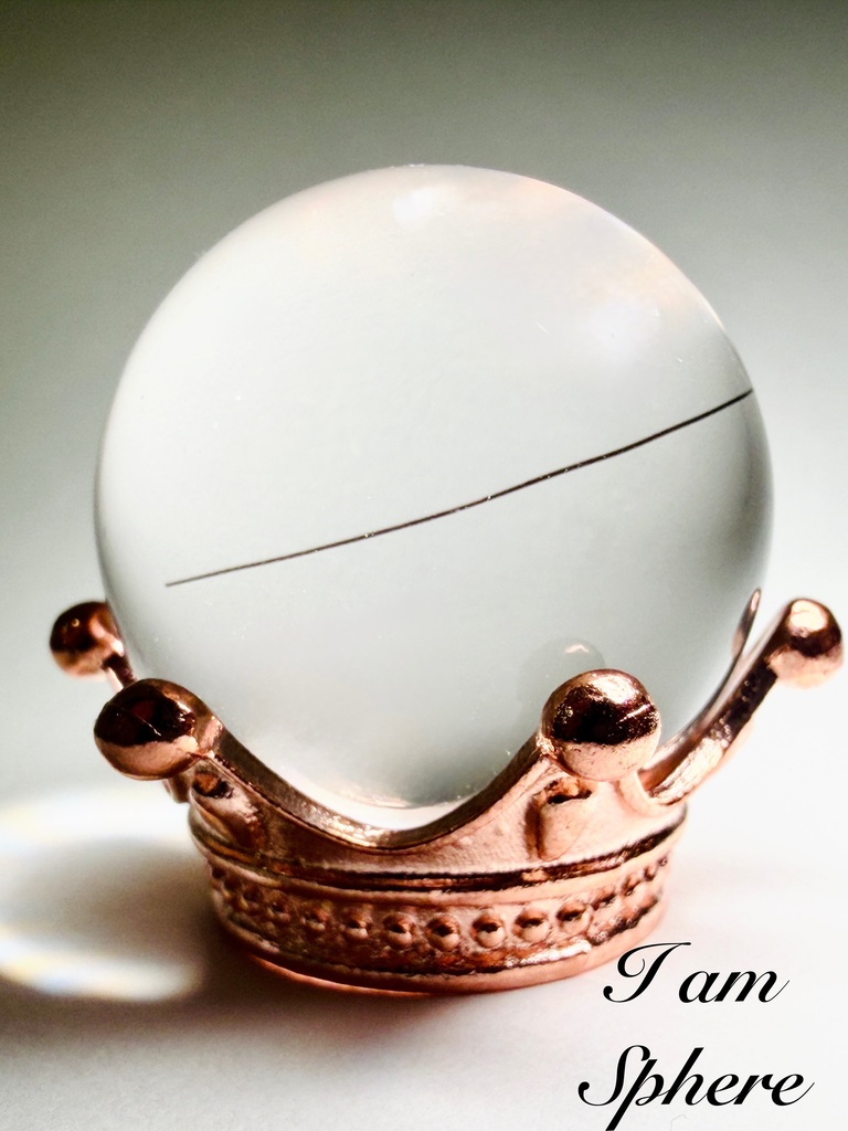 「無垢水晶：black tourmaline in：sphere /鑑別書付き」