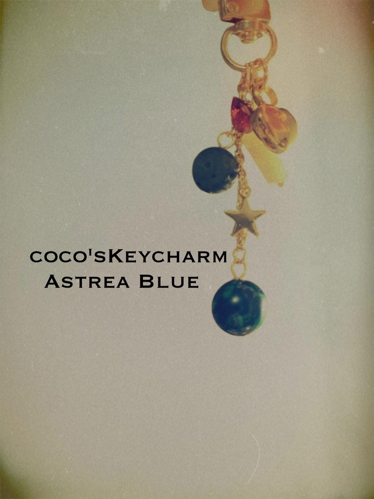 （受注生産）【ASRREA BLUE：key charm🌍🌕】