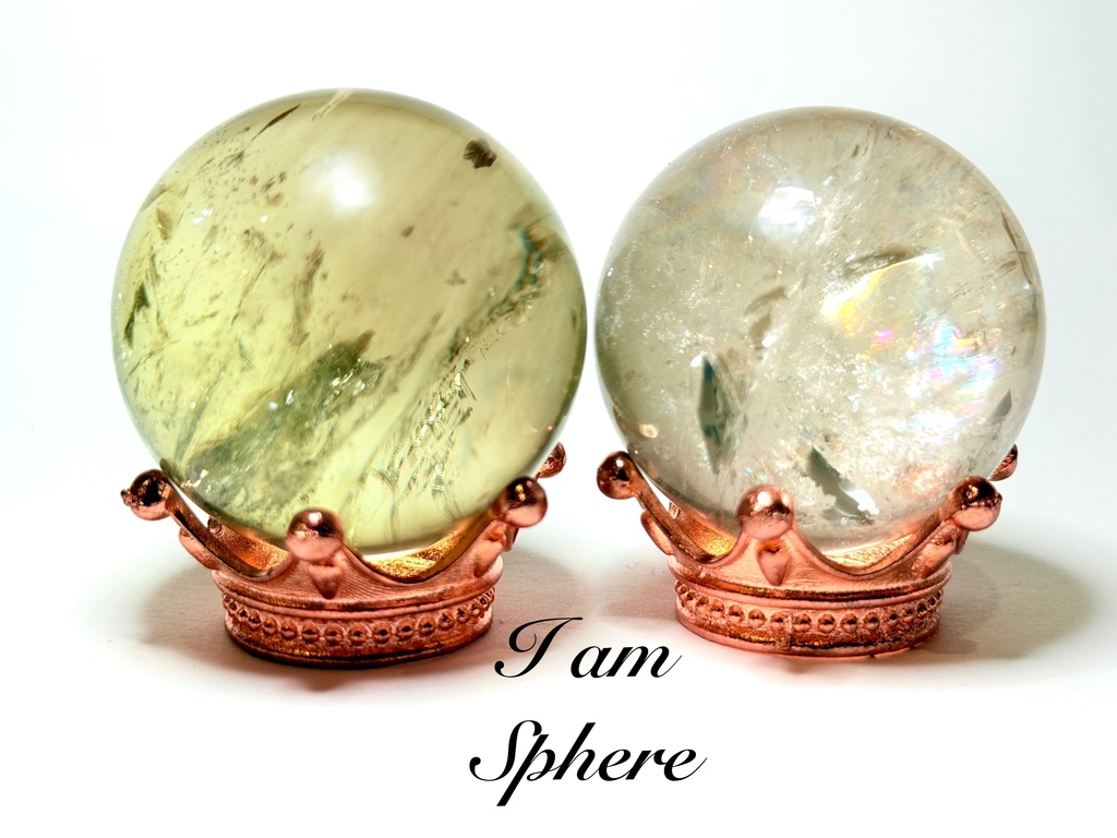 「Zeus citrine quartz：sphere」
