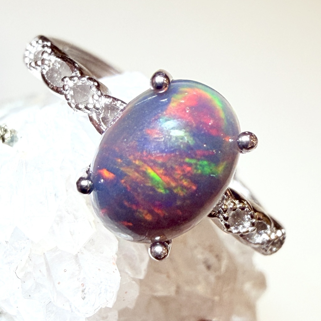 （6）ring：ブラックオパール：20251224