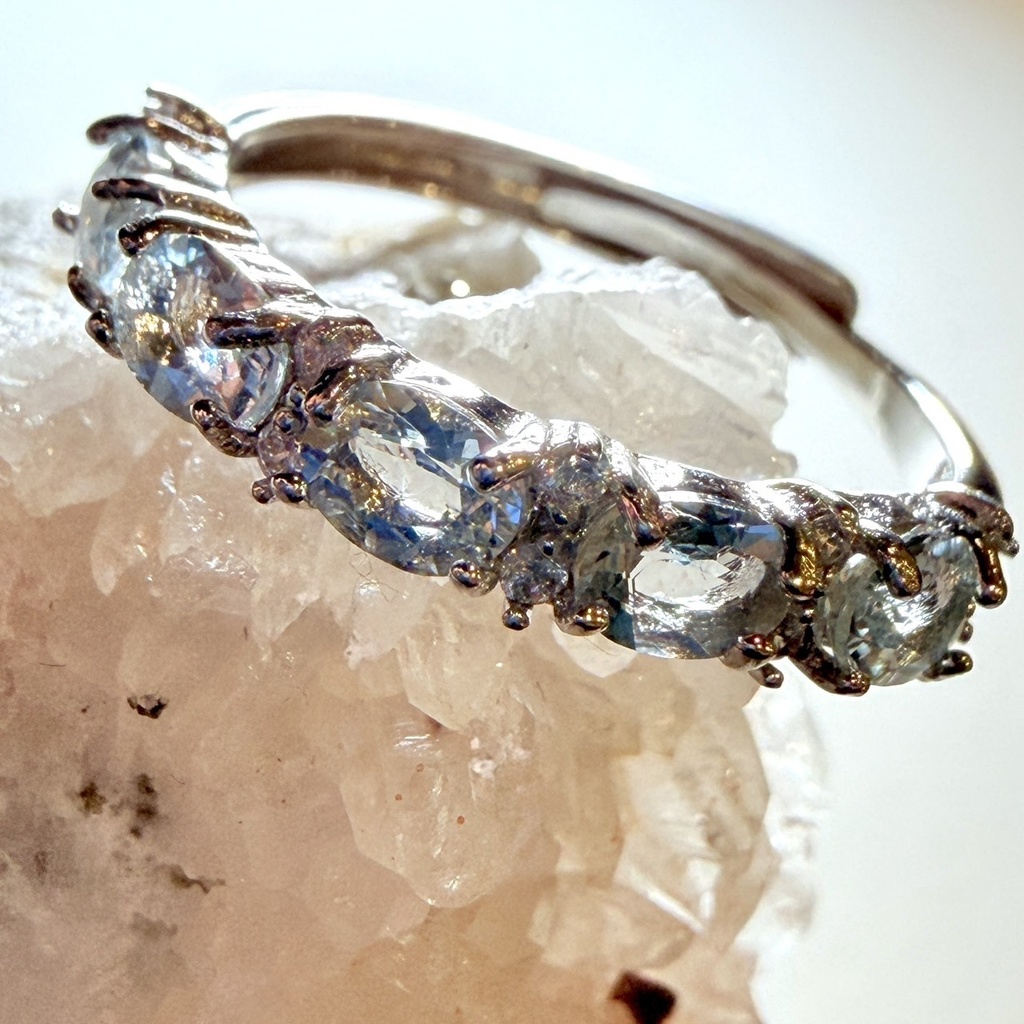 （14）ring：ハーフエタニティアクアマリン：20251224