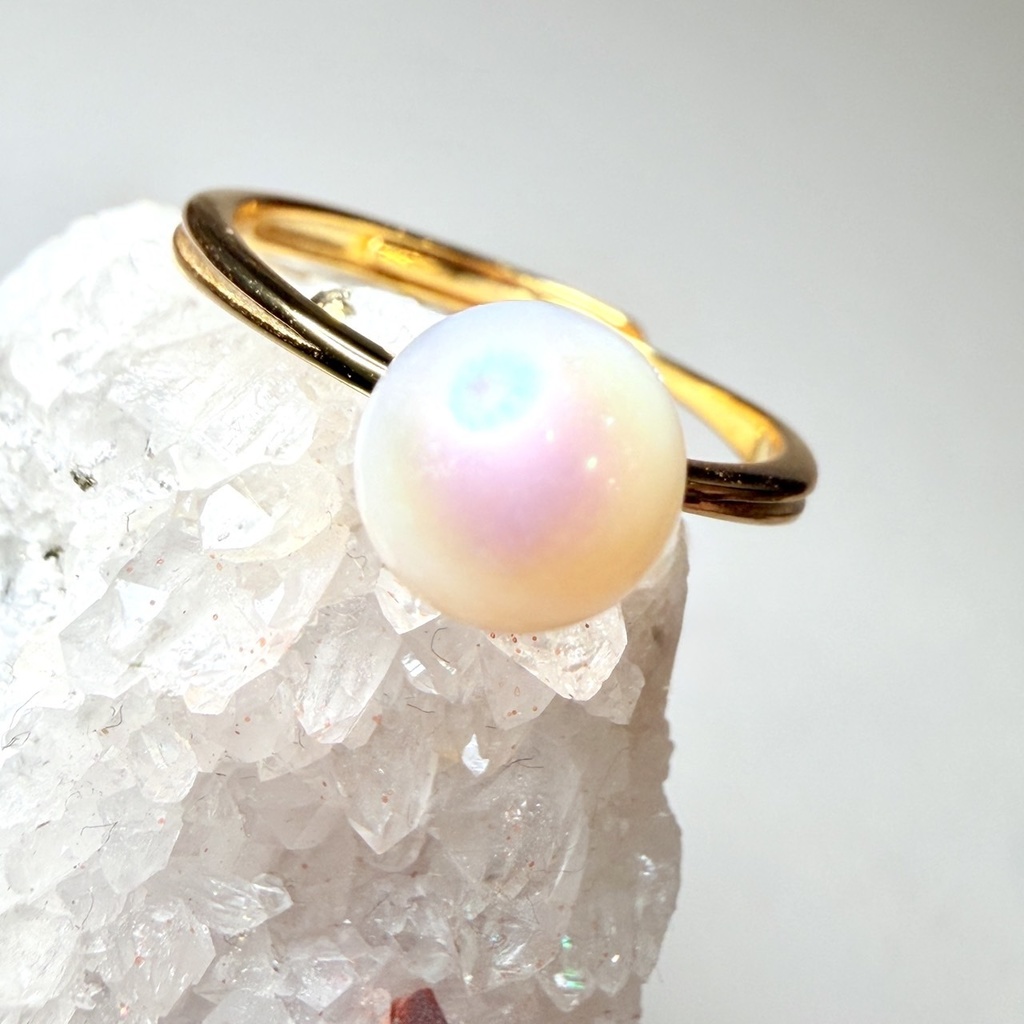 恋石：freshwater pearl：ring①
