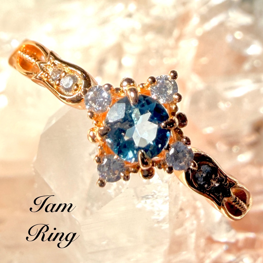 London Blue topaz：ring：16号