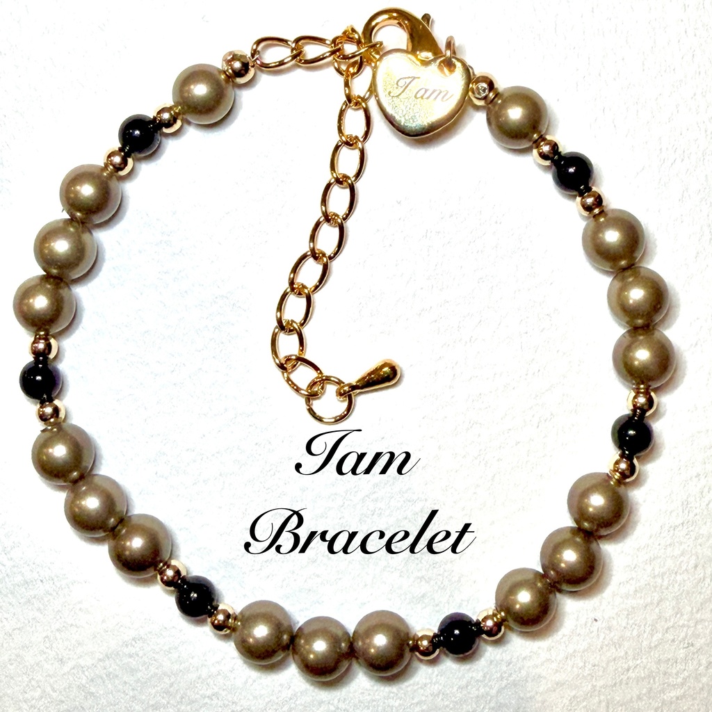 bronze gold color Perl ✖︎ sapphire