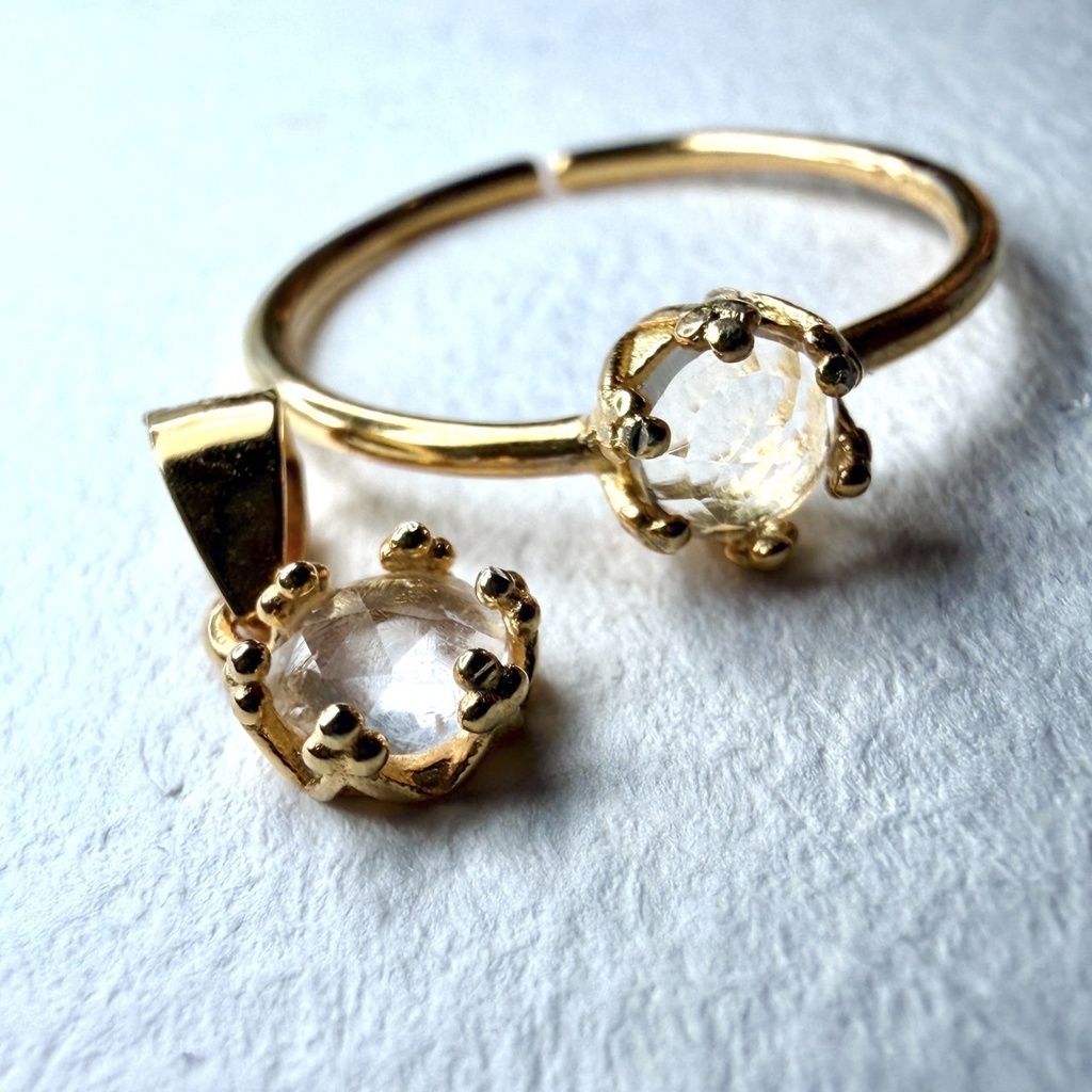 【受注終了】 coco‘saccessory💍 Hyalite Opal:ring or pendant top