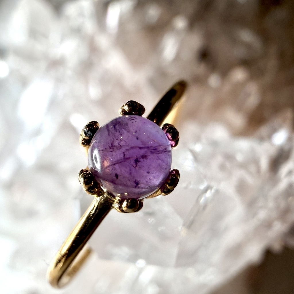 【受注生産】coco‘s BIRTH DAY accessory 💍amethyst:ring
