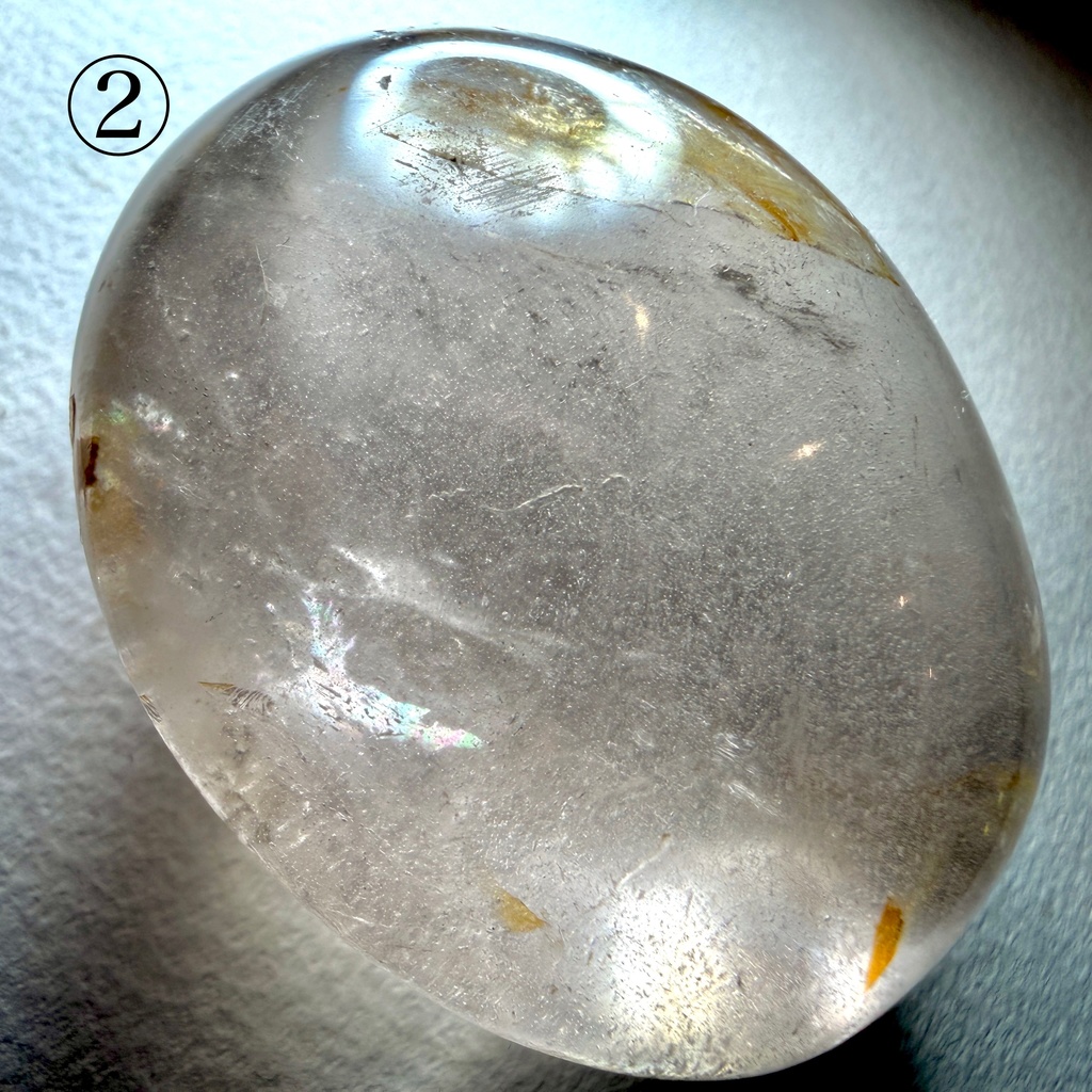 PARM stone:Himalaya quartz/ Rose quartz