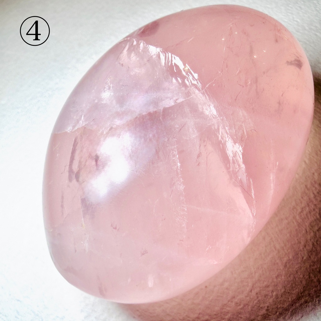 PARM stone:Himalaya quartz/ Rose quartz