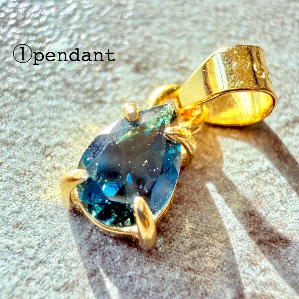 【受注生産】coco‘s accessory 💍 drop stone:ring & pendant