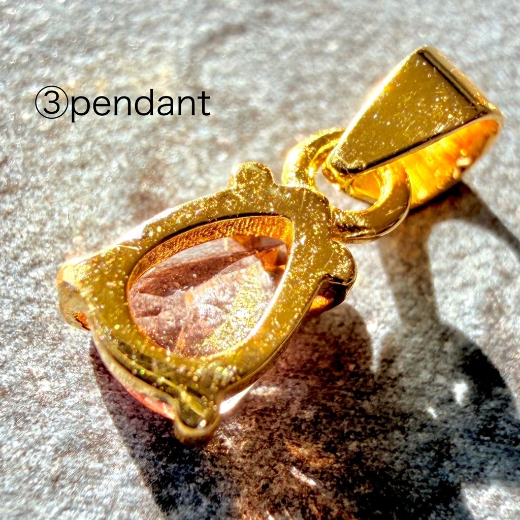 【受注生産】coco‘s accessory 💍 drop stone:ring & pendant