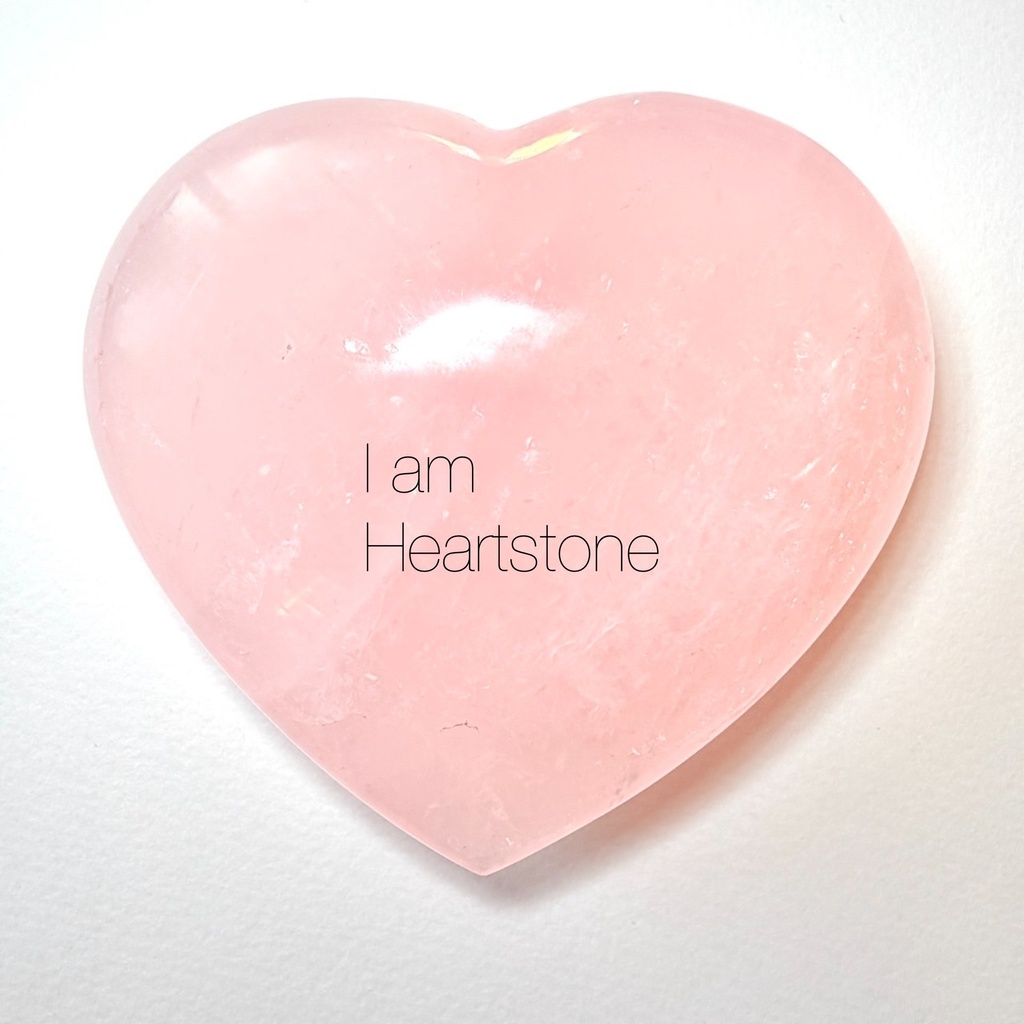 Heart stone：Rose quartz②（おおきいです）