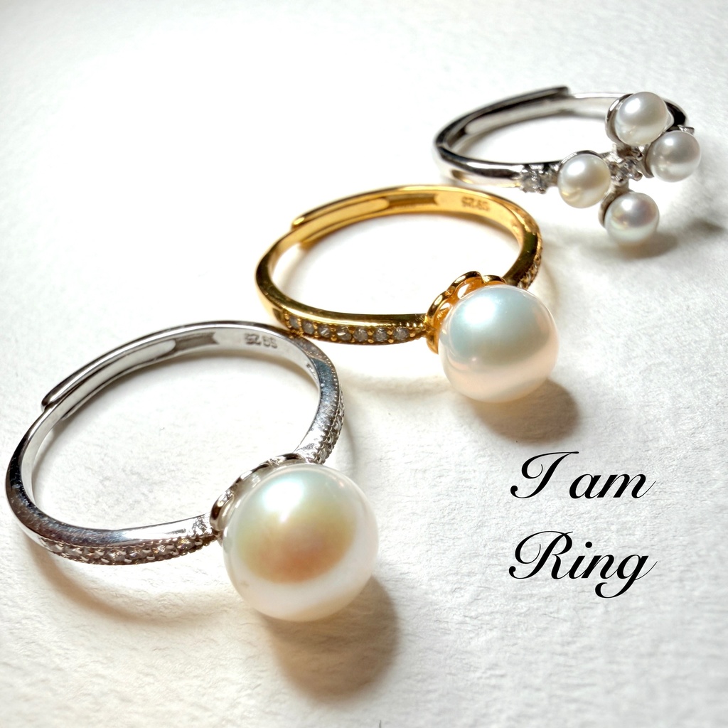 恋石:freshwater pearl:ring②