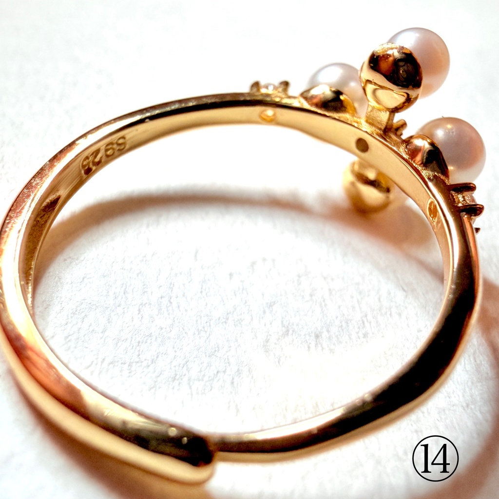 恋石:freshwater pearl:ring③