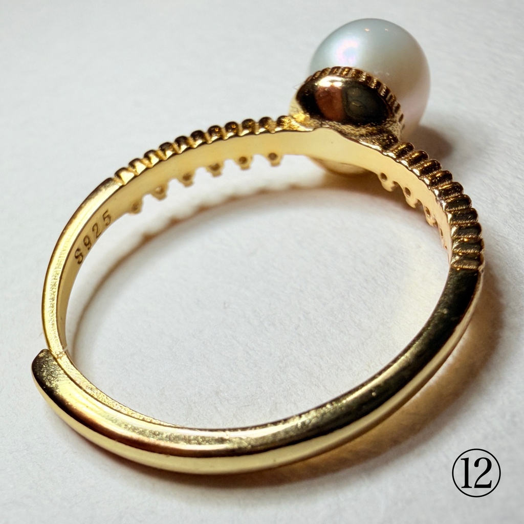 恋石:freshwater pearl:ring③