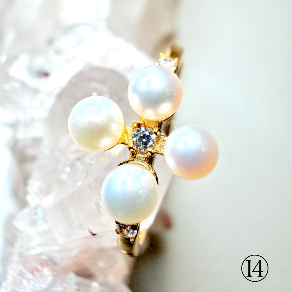 恋石:freshwater pearl:ring③